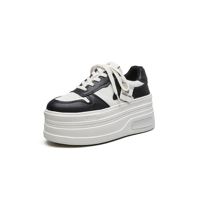 Women's Spring Small Raise The Bottom White Casual Shoes