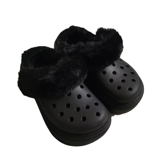 Warm Cotton Fleece-lined Hole Winter Outdoor Travel Ladies Women's Shoes