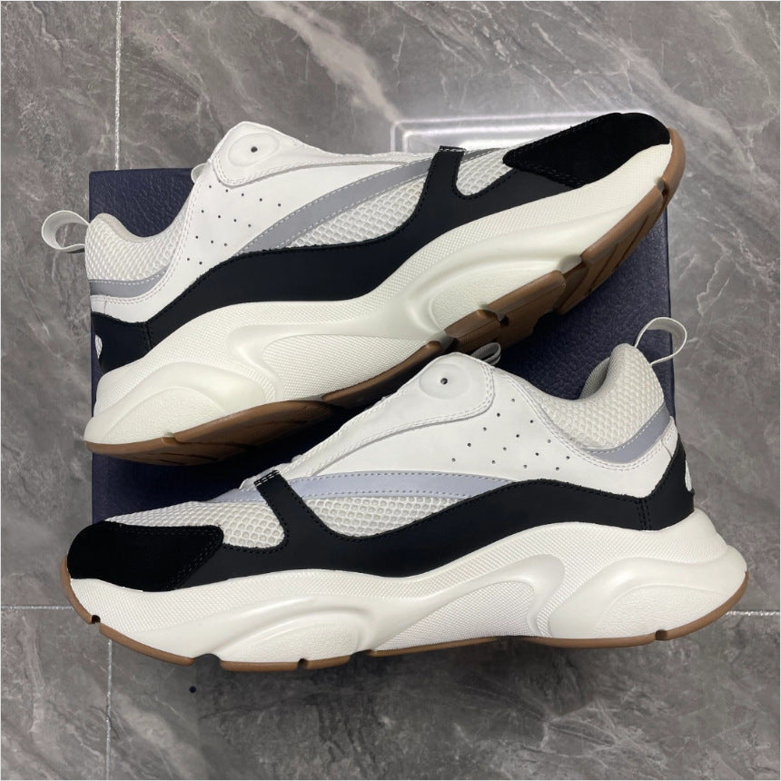 Men's Thick Sole Mesh Breathable Lightweight Elevator Wild Men's Sports Shoes