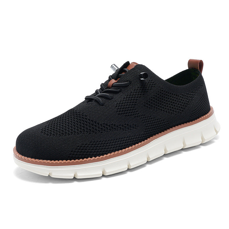 Men's Lightweight Lace Up Breathable Plus Size Casual Shoes