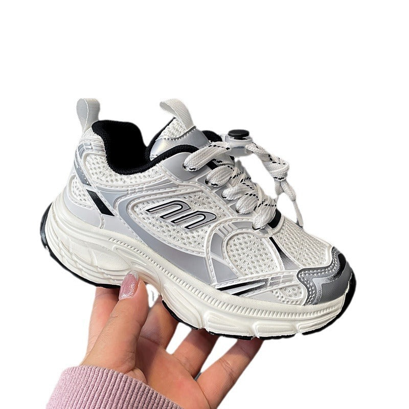 Children's Dad Breathable Mesh Fashion Running Sneakers