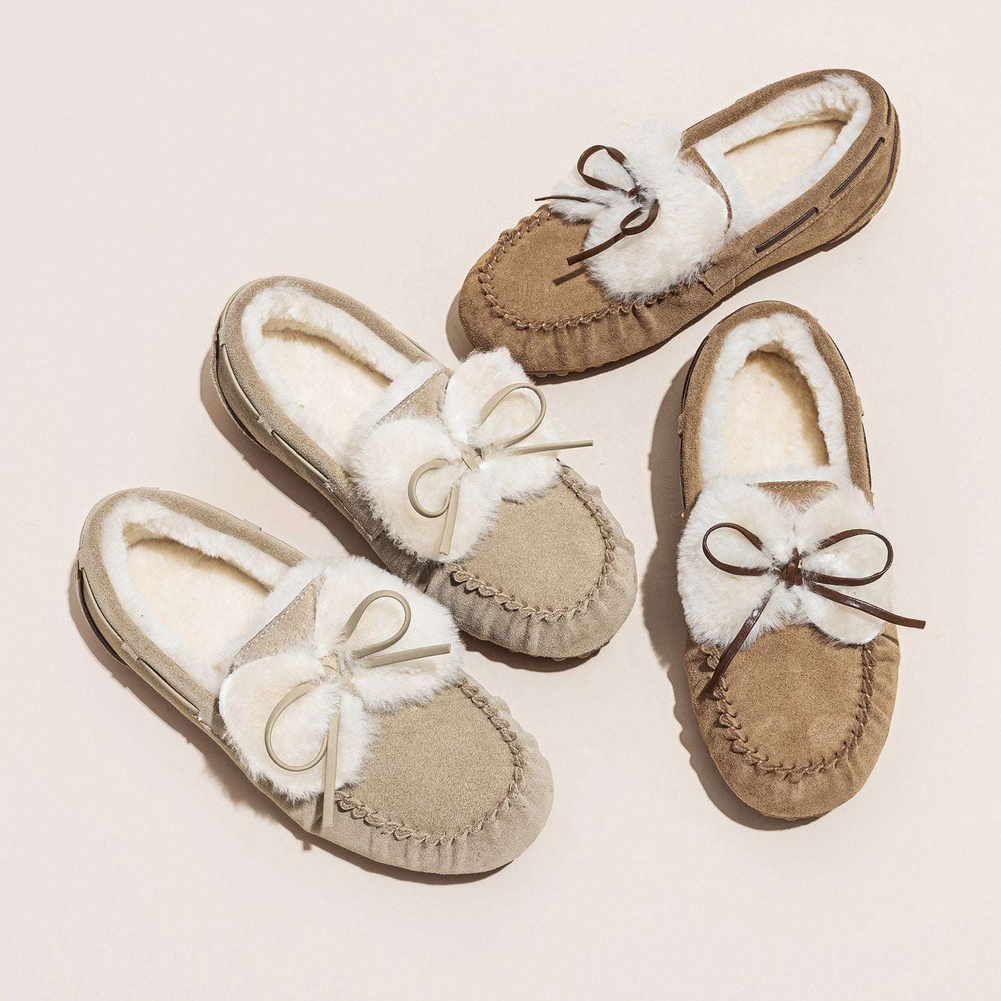 Women's Winter Thick Fleece Korean Style Versatile Leisure Loafers