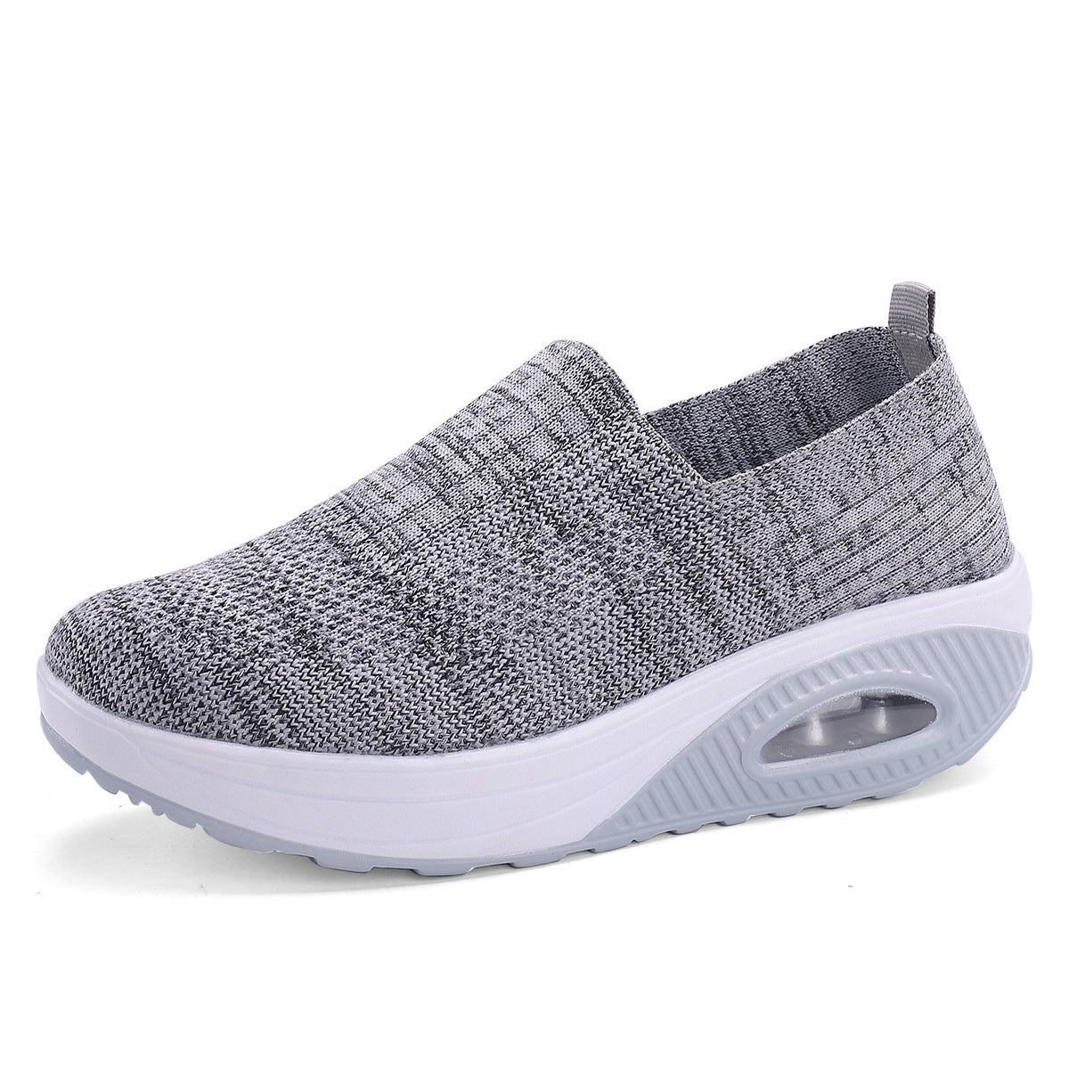 Women's Plus Size Slip-on Platform Air Cushion Mesh Casual Shoes