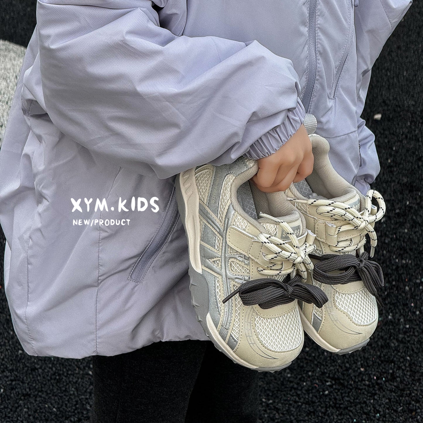 Children's Spring Fashion Trend Double Lace Mesh Casual Shoes