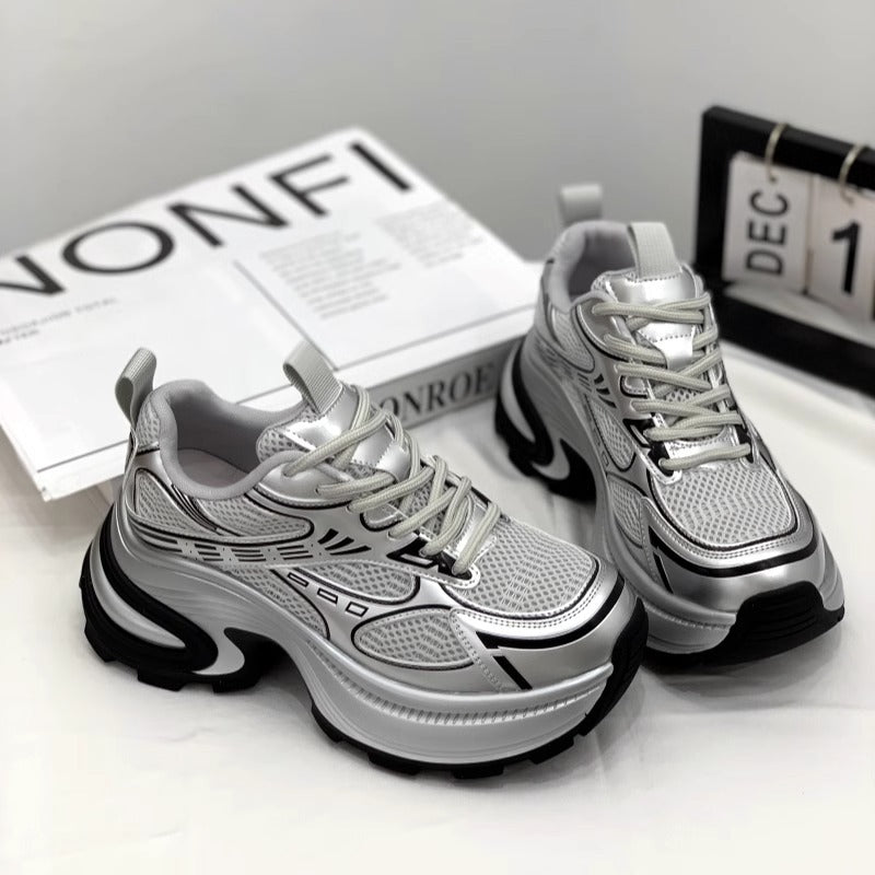 Women's Dad Thin Thick-soled Small Heightened Casual Shoes