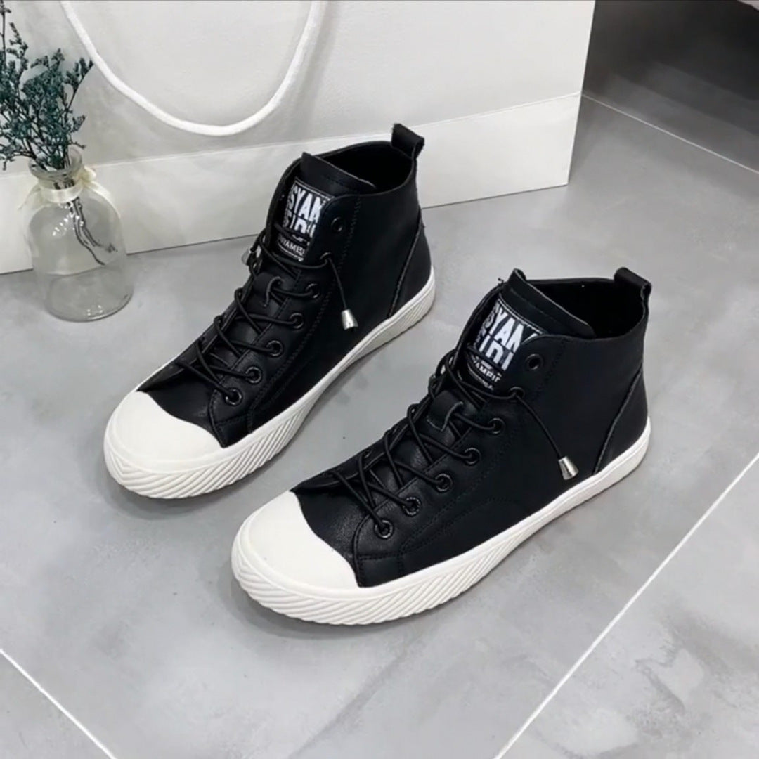 First Layer Cowhide Female Spring Korean Sports Women's Board Shoes