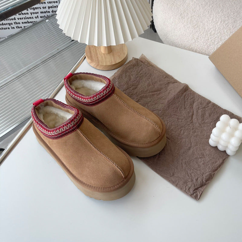 Women's Winter Thick Bottom Ethnic Style Thickened Warm Cotton Women's Snow Boots