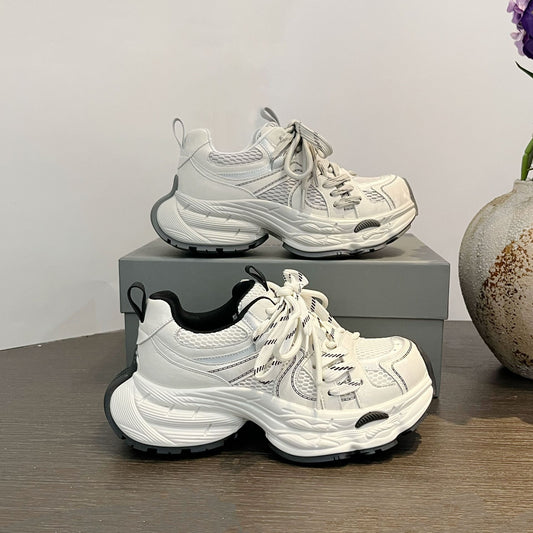 Women's Early Spring Thick Bottom Heightened Daddy Women's Sports Shoes