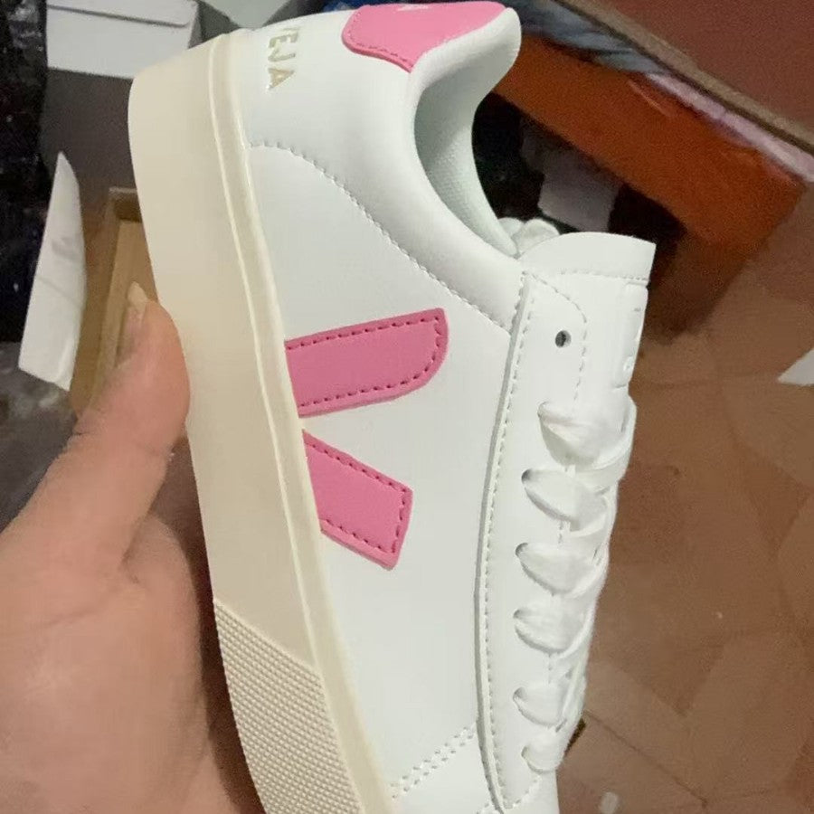 Women's & Men's French V-shaped White Classic Campus Couple Women's Casual Shoes