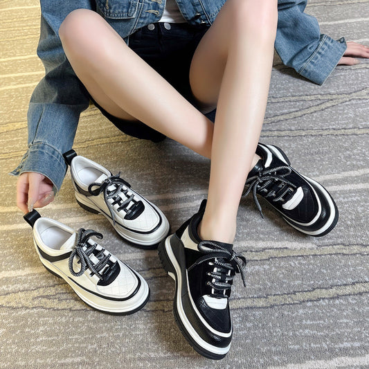 Women's High-grade Classic Style Thick Bottom Small Inner Women's Casual Shoes
