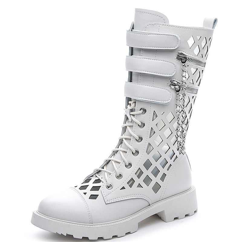 Women's Hole Martin Thick Bottom Hollow Breathable Flat Sandals