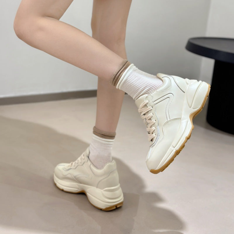 Women's Tired Feet Height Increasing Insole Dad Lightweight Platform Women's Sports Shoes