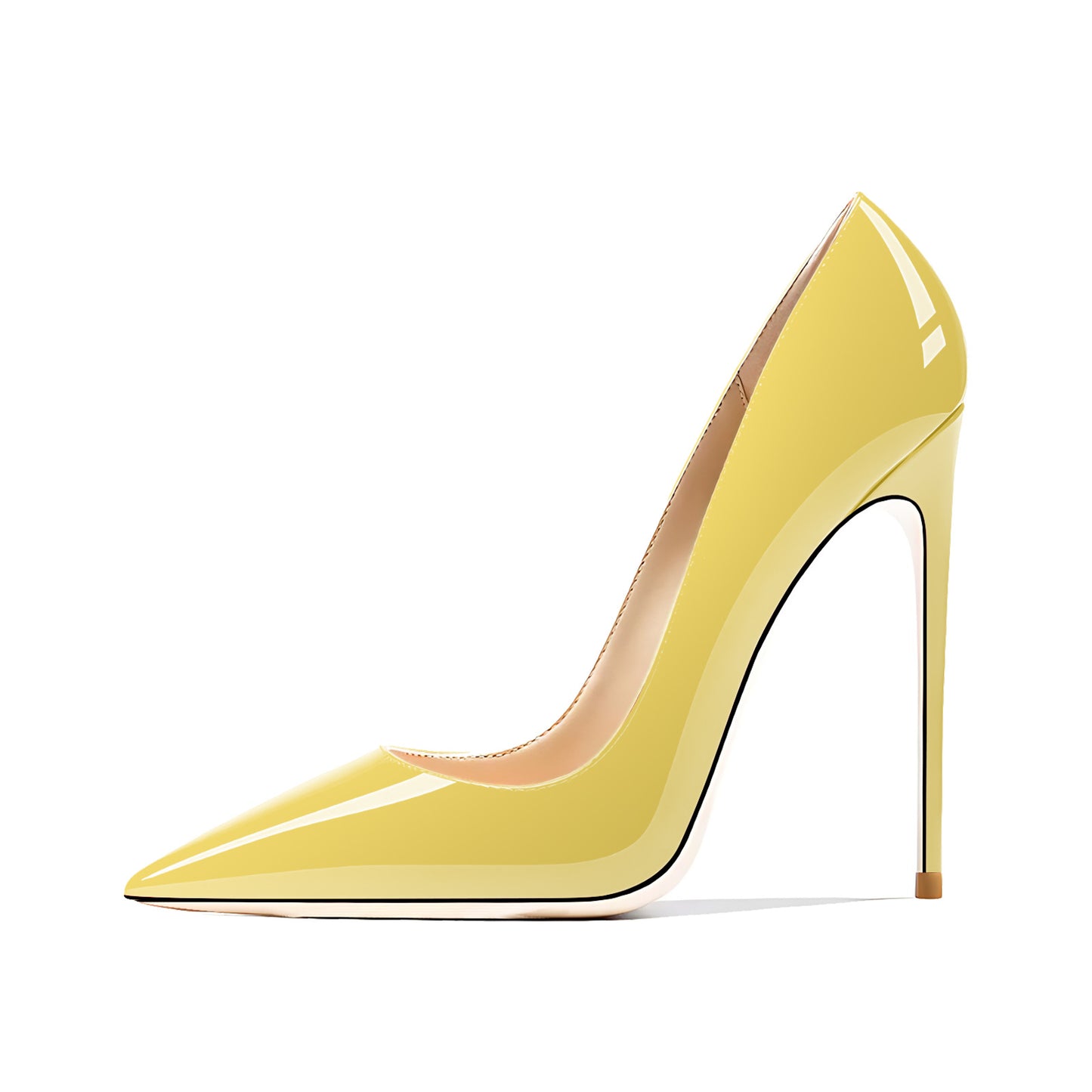 Upgraded Pointed Toe Shallow Mouth Patent Women's Fashion Shoes