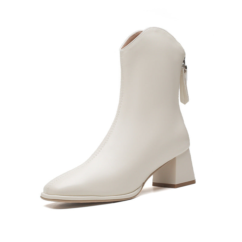 Women's High V Cut Martin Small Ankle Boots