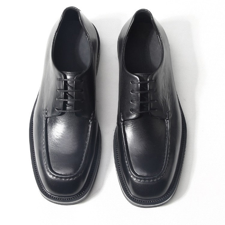 Men's Cowhide Good Year Big Toe Derby Leather Shoes