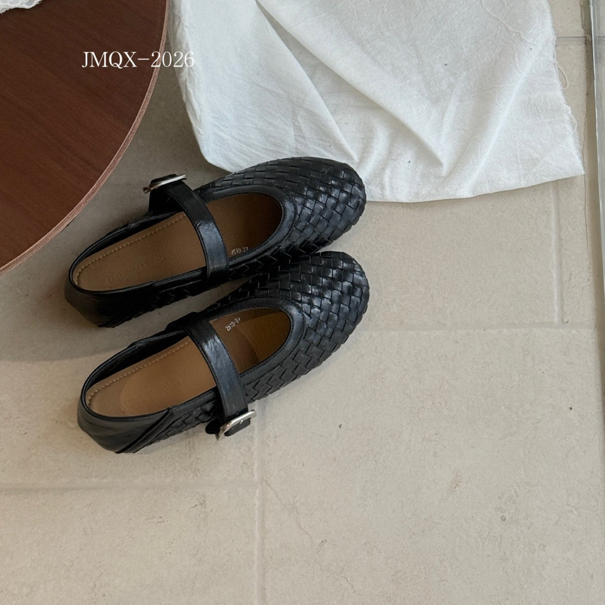 Women's Retro French Woven Mary Jane Low-cut Pumps Lazy Women's Fashion Shoes