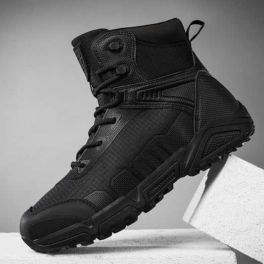 Men's Winter Travel Cotton Plus Size Mountaineering Leather Shoes