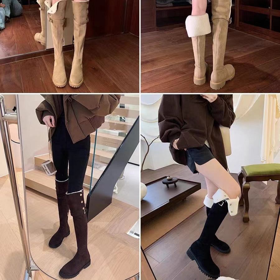 Women's Grape Mother Over The Knee Knight Boots