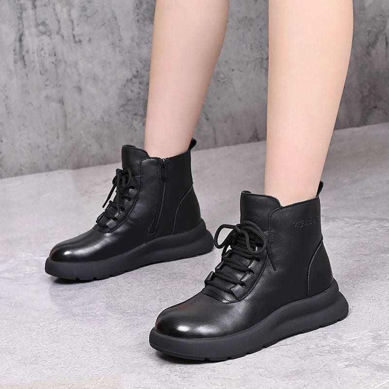 Integrated Short Thick Bottom Fleece-lined Warm First Boots