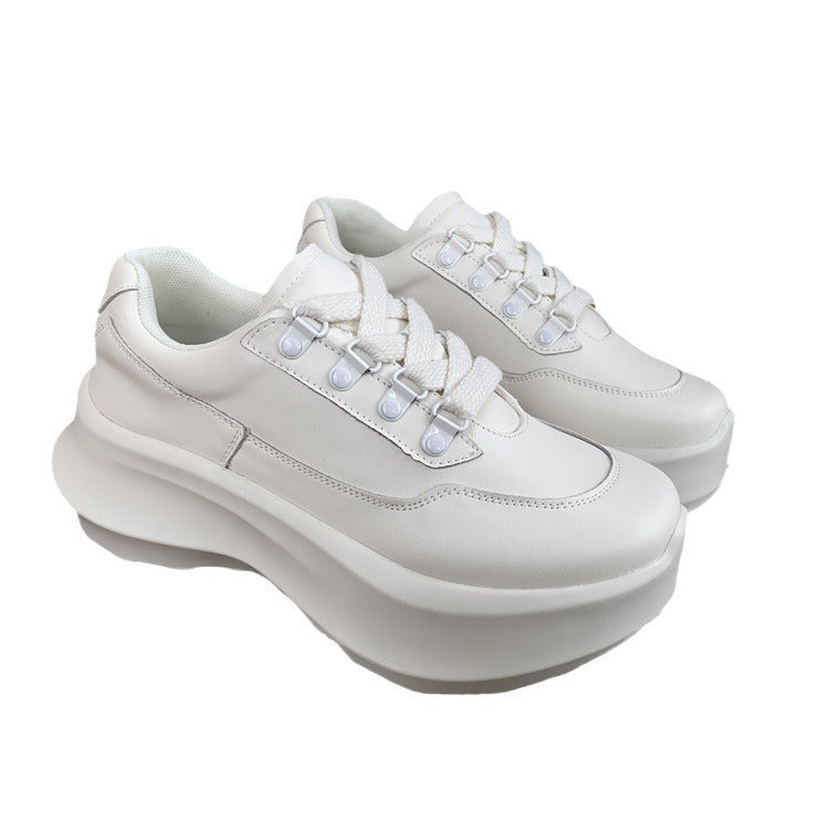Platform Dad Spring Breathable Versatile White Women's Sports Shoes