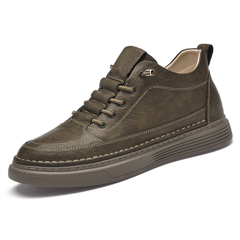 Men's Retro Invisible Height Increasing Insole Trendy Fashionable Men's Board Shoes