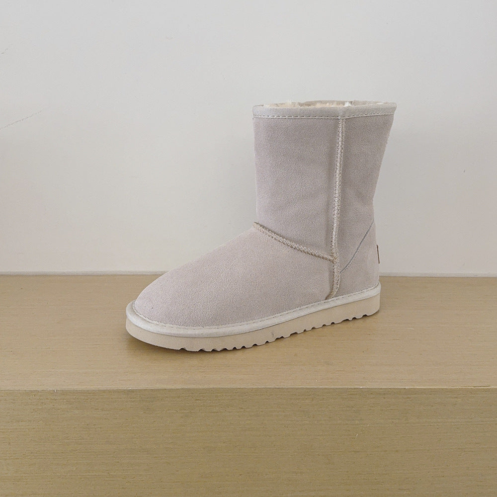 Women's Plus Size Classic Length High Top Genuine Veet For Warmth Women's Snow Boots