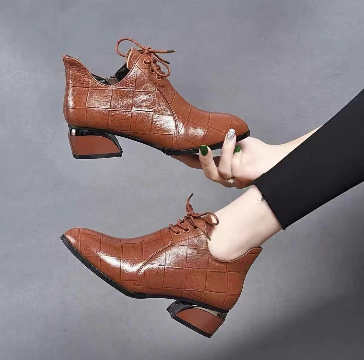 Women's Mid Small Deep Mouth Pumps Autumn Soft Women's Cotton Shoes