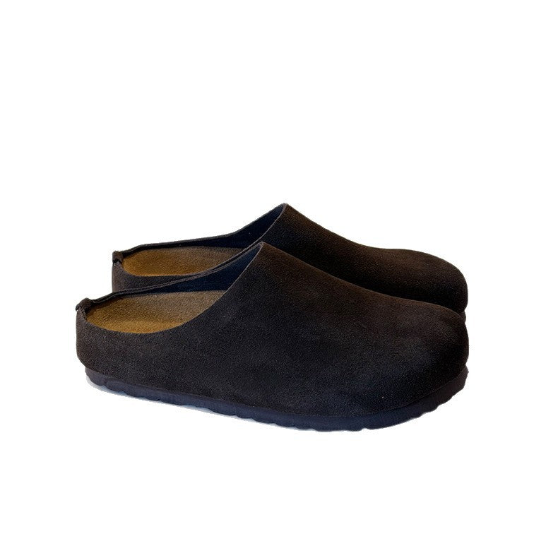 Women's Outer Wear Genuine Cork Arch Support Thick-soles Slippers