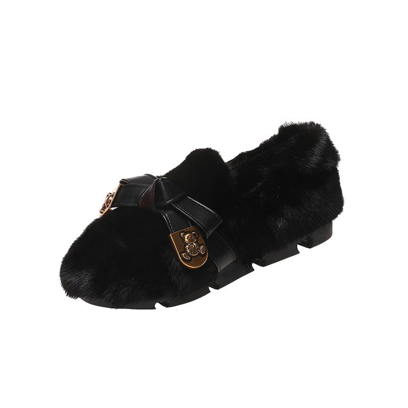 Winter Korean Style Flat Extra Thick Thermal Women's Shoes