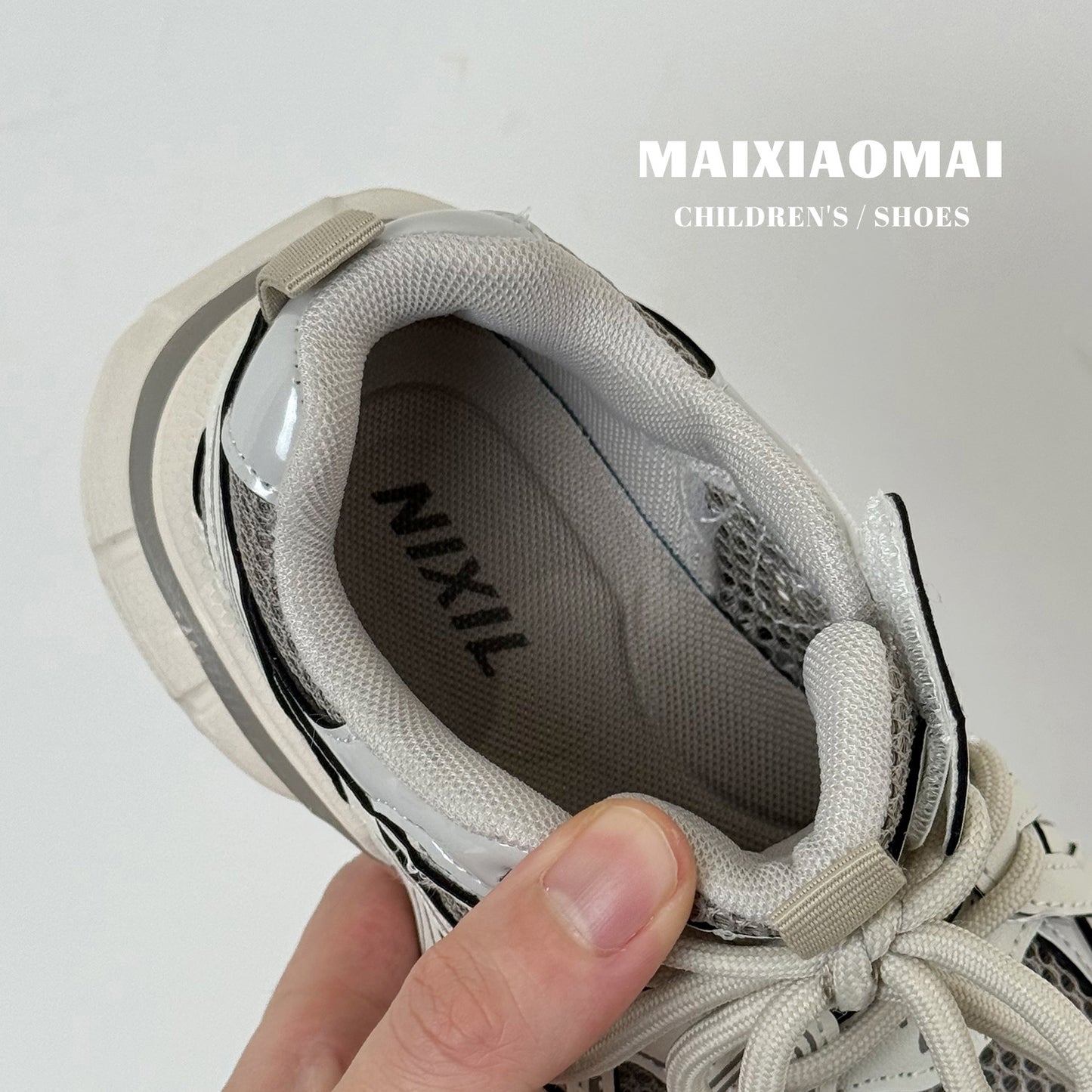 Mai Dad Stitching Single Mesh Breathable Children's Sports Shoes