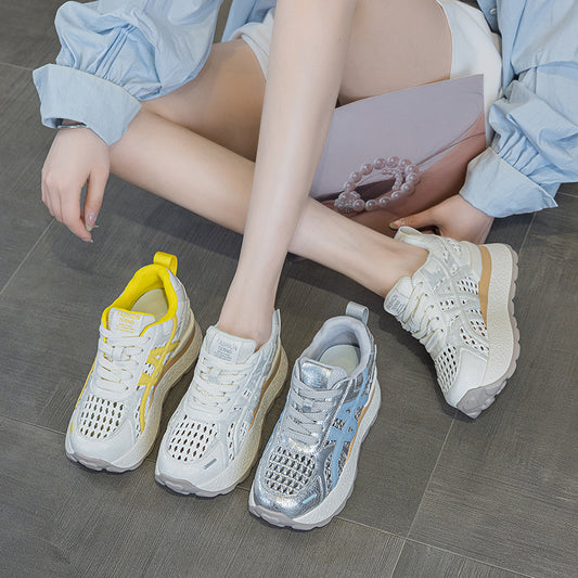 Women's Height Increasing Insole Summer Mesh Surface Women's Casual Shoes