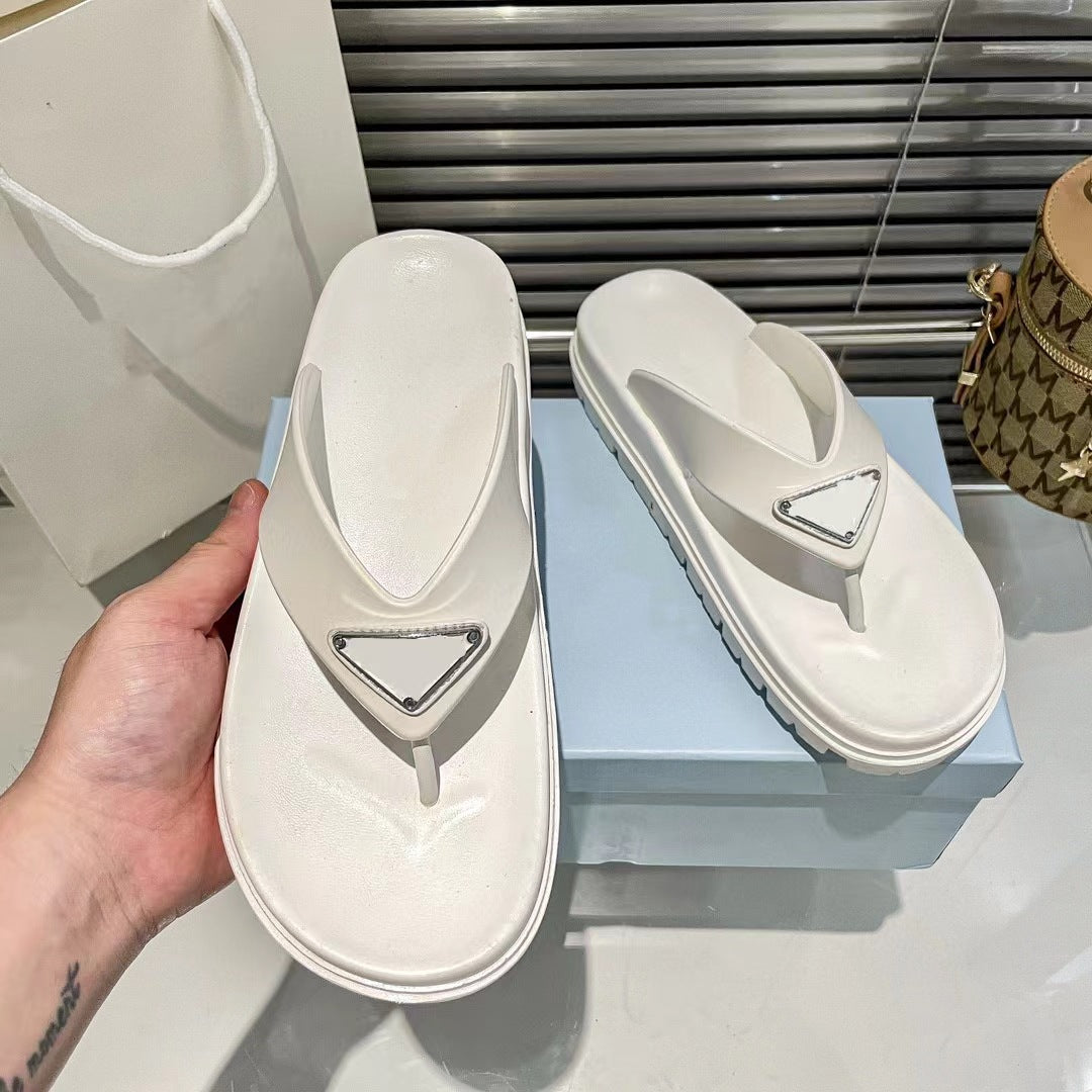 Women's Thick Bottom Flip-flops Height Increasing Outdoor Sandals