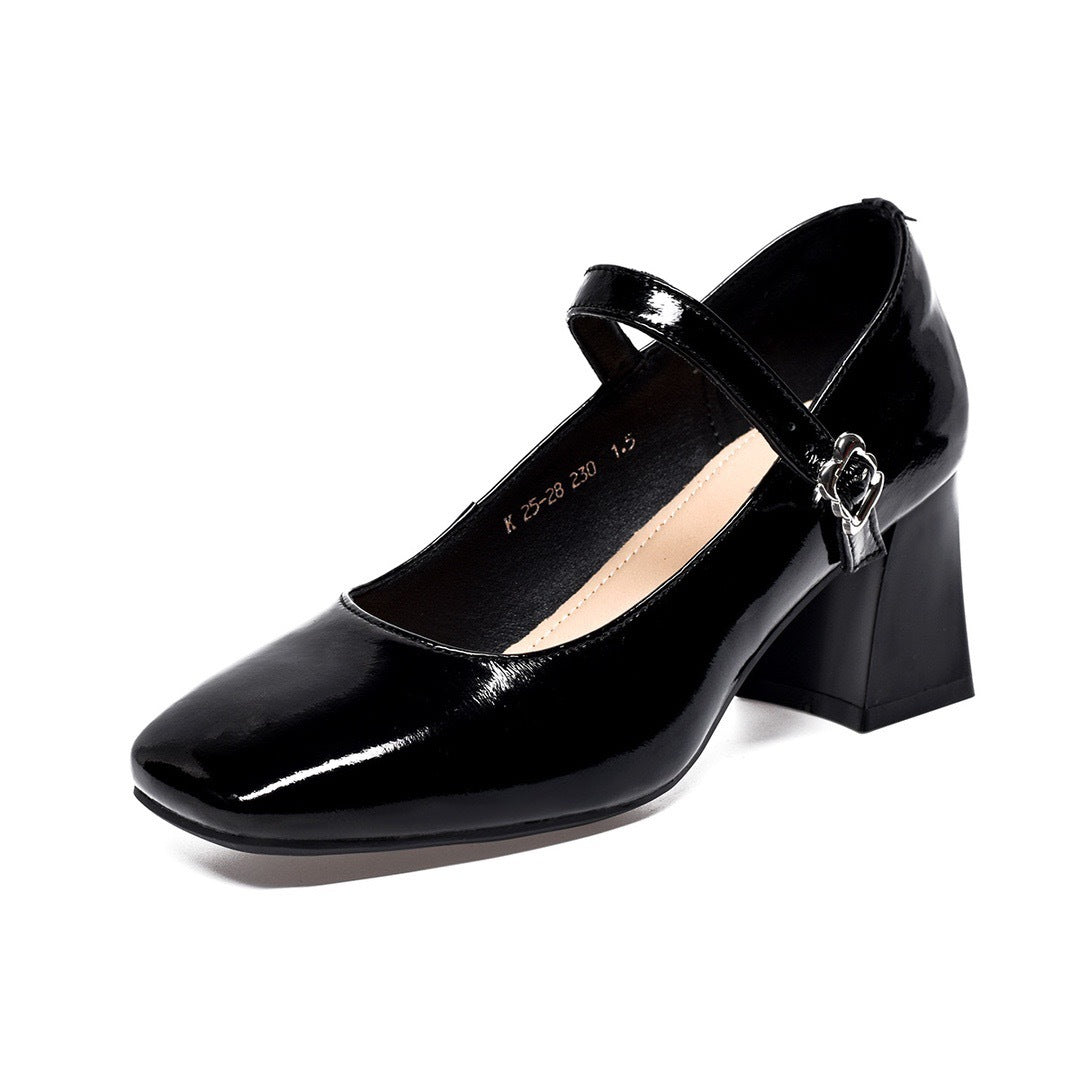 Women's Low-cut Pumps French Commuter Strap Mary Jane Women's Shoes