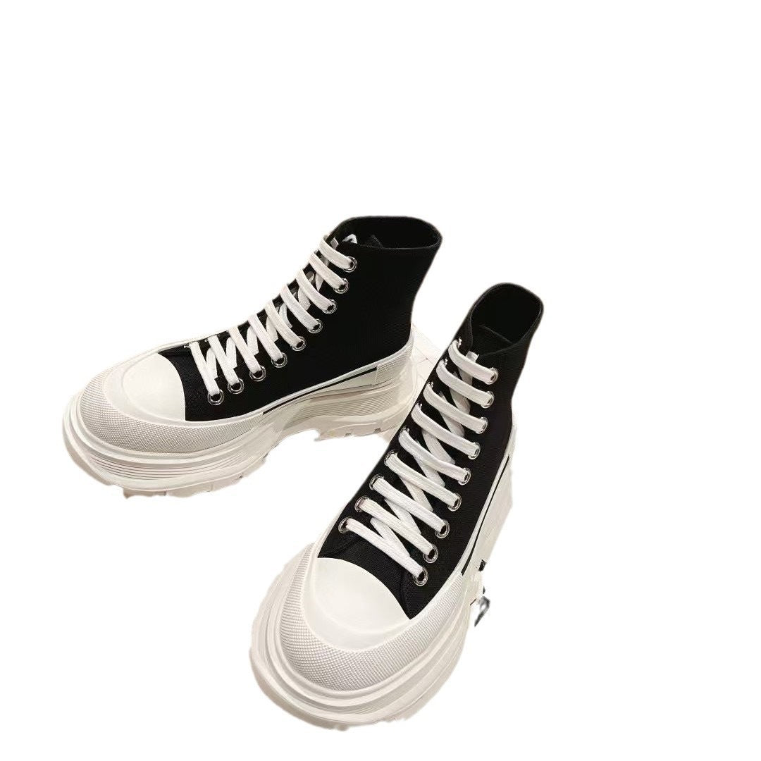 Women's Mcqueen For Height Increasing Insole Versatile Platform Couple Dad Women's Casual Shoes