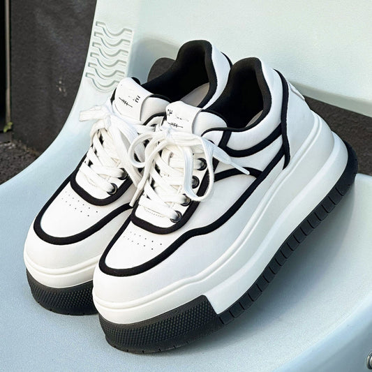 Women's Thick Bottom Platform Spring Doll Head Fashion Trendy Sneakers