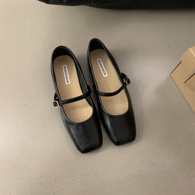 Women's Toe Low-cut Flat Versatile Single-layer Soft Bottom Casual Shoes