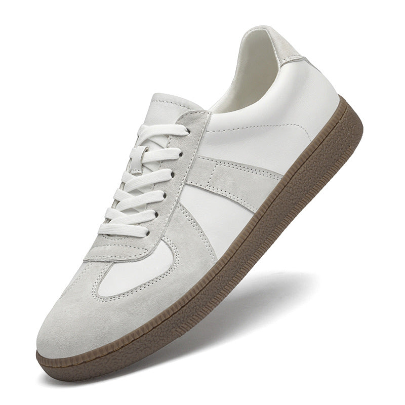 Men's High Quality White Fashion Comfortable Breathable Full Grain Men's Board Shoes