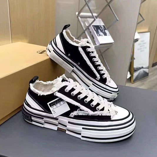 Women's Wu Reba Platform Inner Height Increasing Beggar Women's Casual Shoes