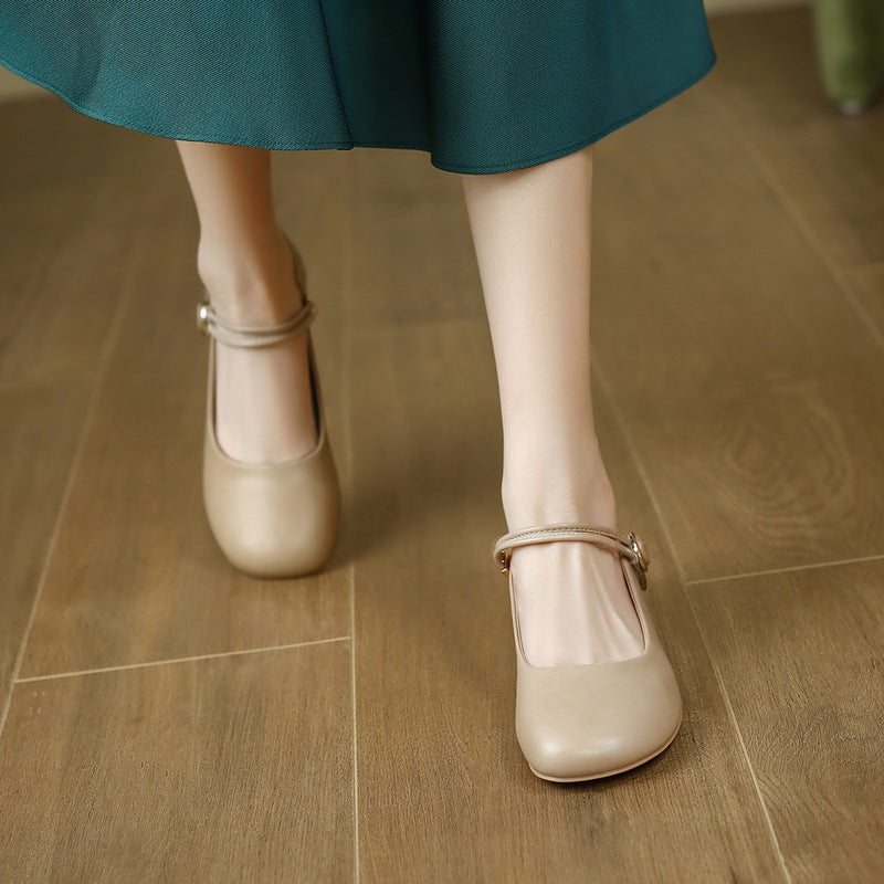 Women's Jane Low-cut Chunky Magic Stick Flat Casual Shoes