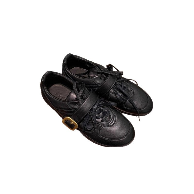 Women's Buckle German Training Soft Bottom Lace Up Leisure Women's Sports Shoes