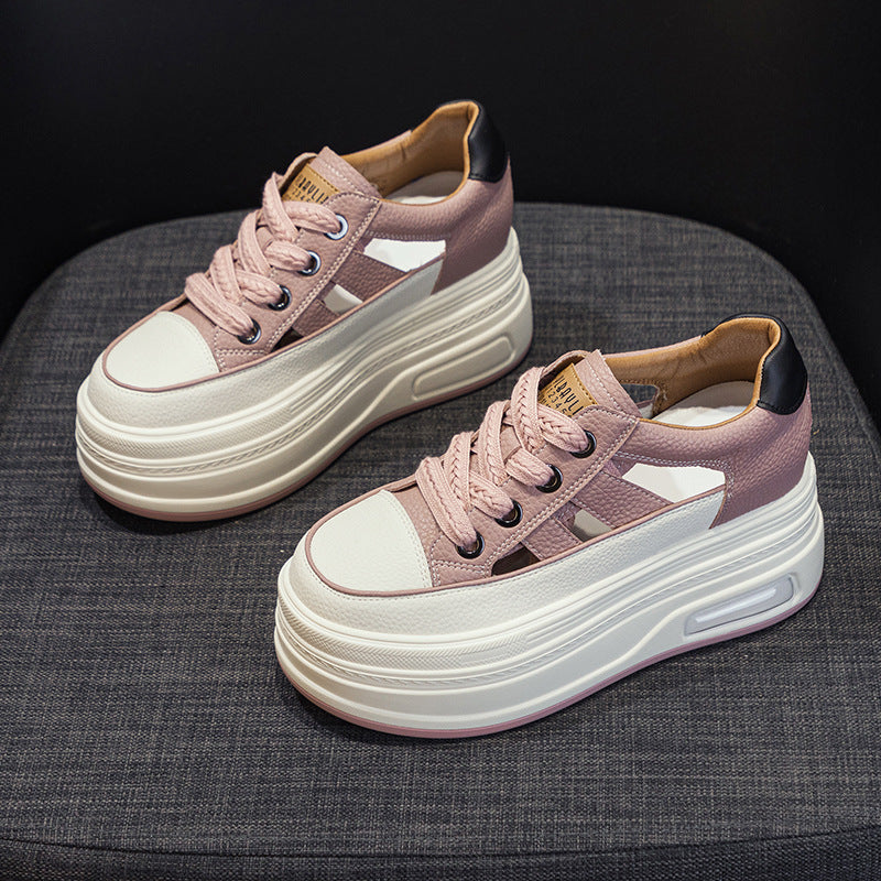 Women's Small Summer Platform Wedge Hidden Fashion Casual Shoes