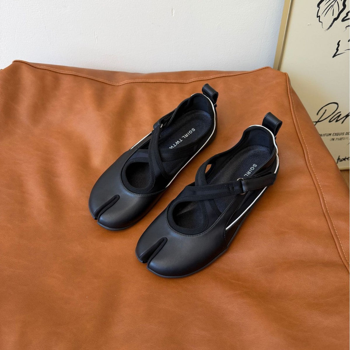 Women's Split Toe Mary Jane Flat Ballet Casual Shoes