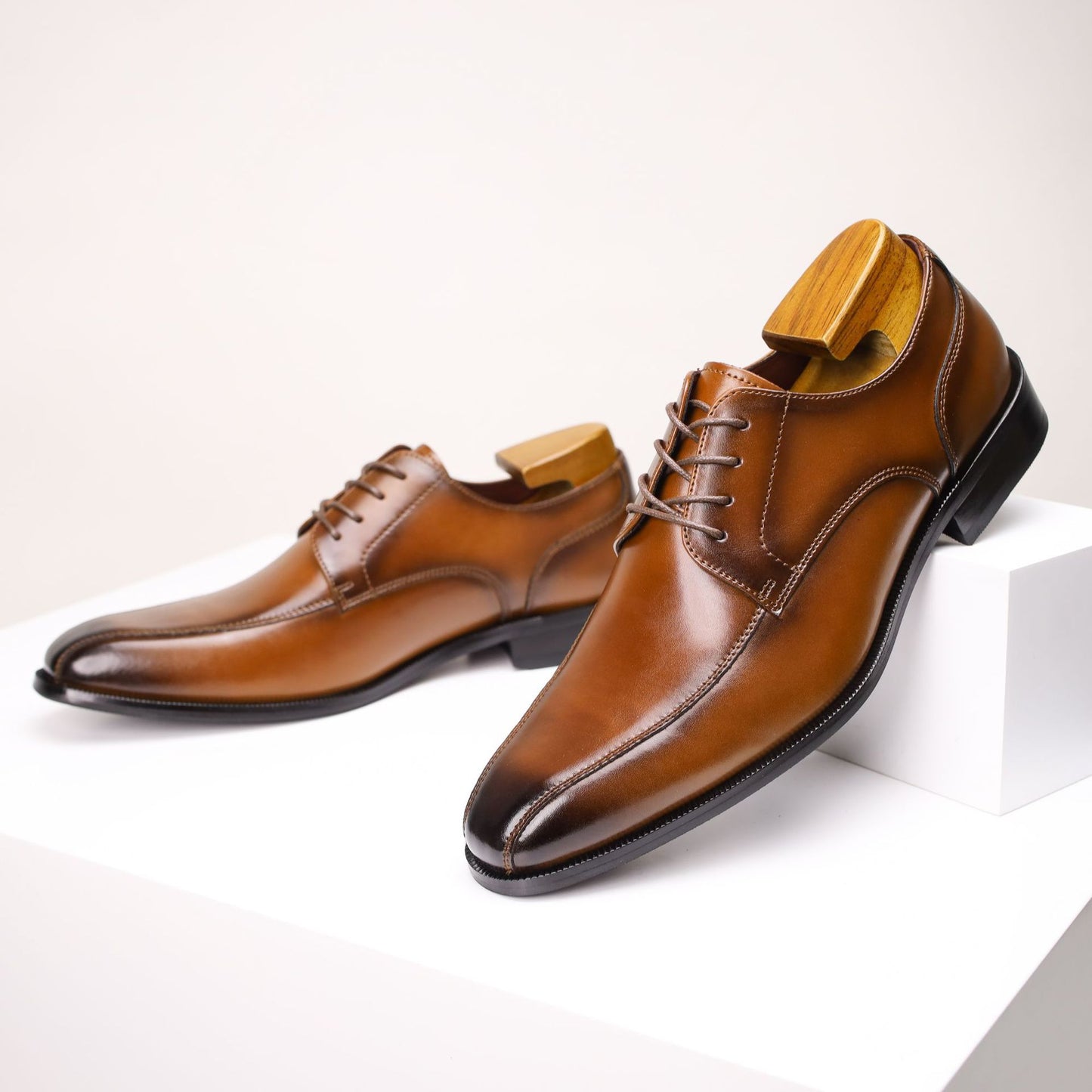 Men's Spring Formal Retro British Cowhide Men's Shoes