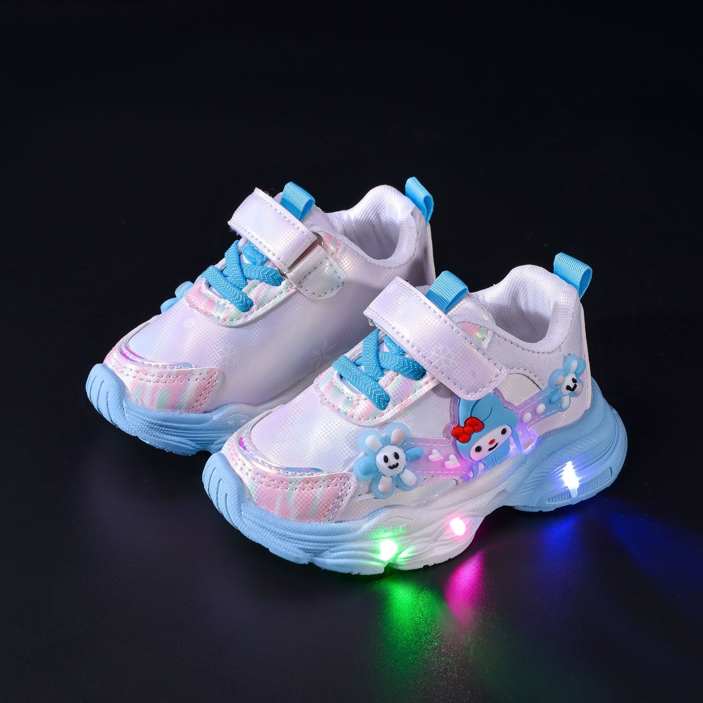 Light Cartoon Soft Bottom Leisure Female Kid's Sneakers