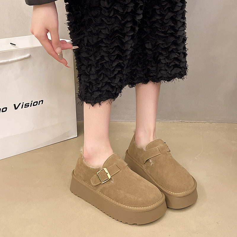 Women's Warm Keeping Winter Fluffy Cotton For Women's Shoes