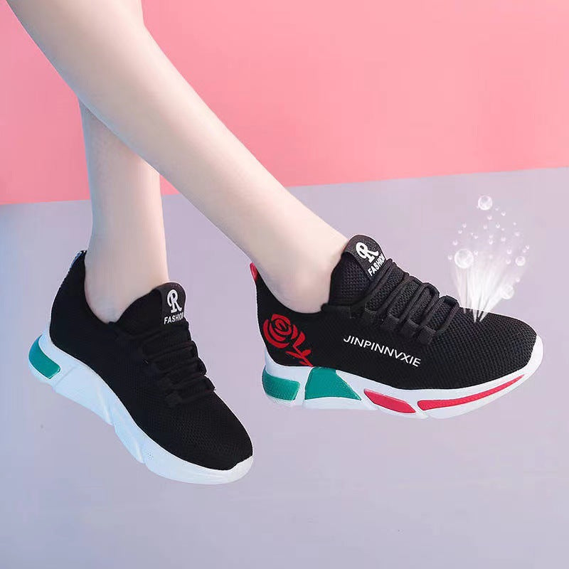 Women's Summer White Female Korean Running Trendy Women's Shoes