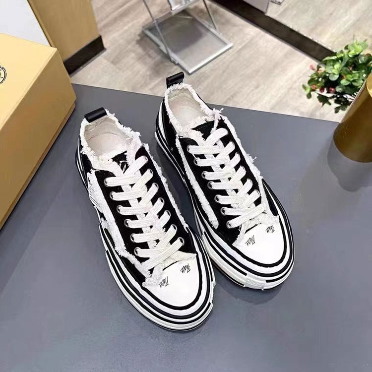 Women's Wu Reba Platform Inner Height Increasing Beggar Women's Casual Shoes