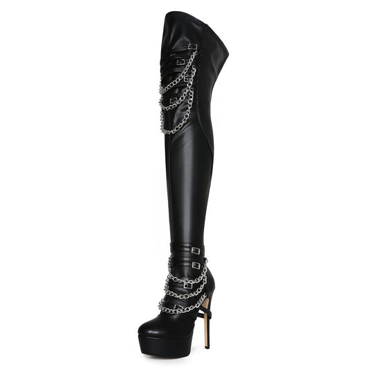 Women's Sexy Water Table Banquet Chain Plus Size Over Heels