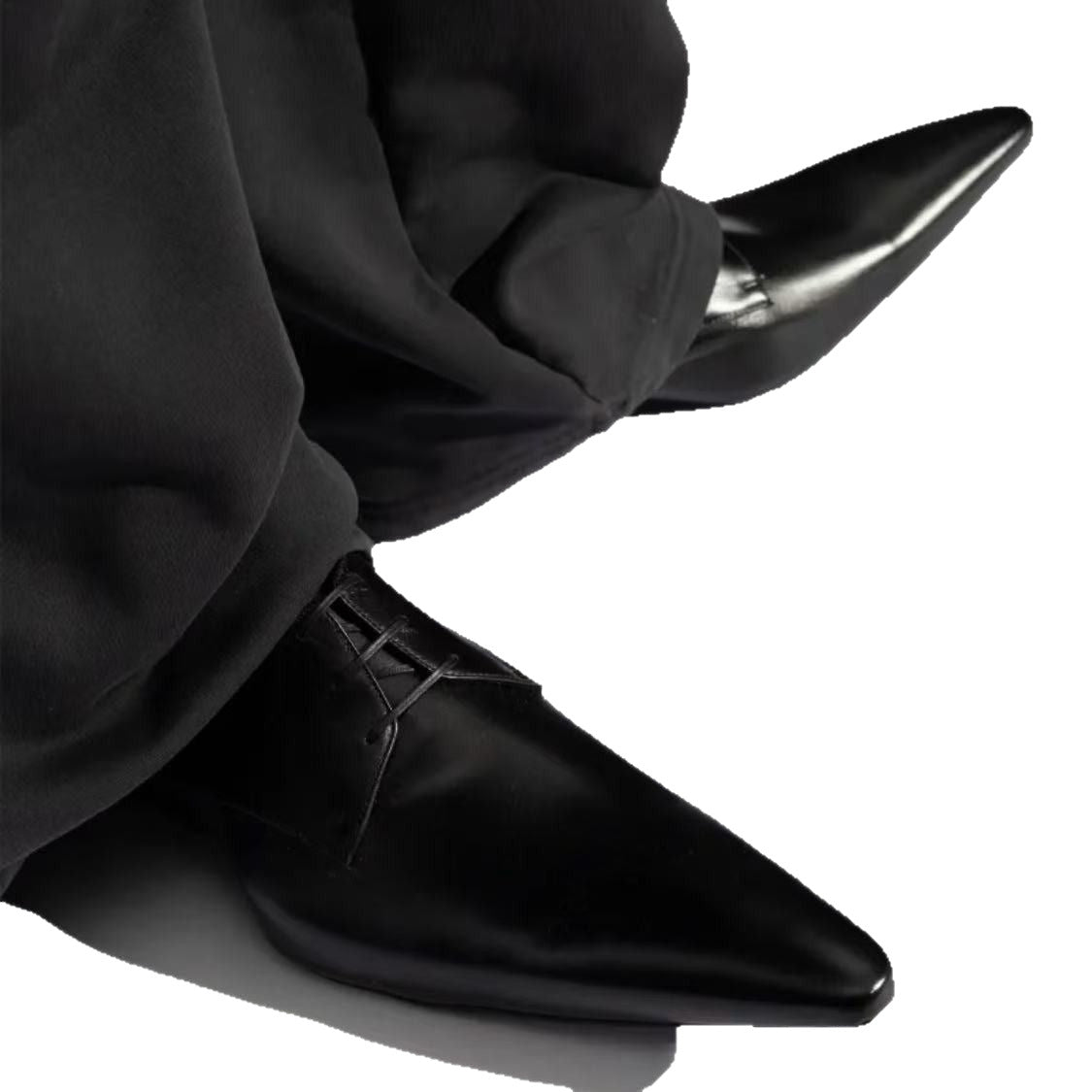 Paris Series Fashion Pointed Toe Derby Leather Shoes