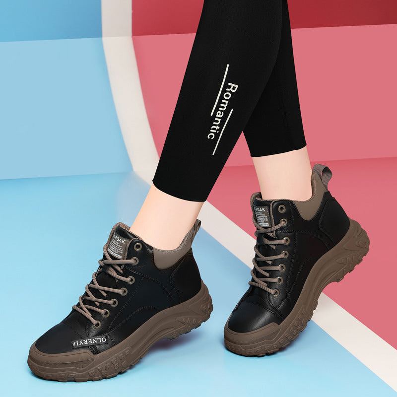 Gold Silk Rabbit Martin British Style Boots